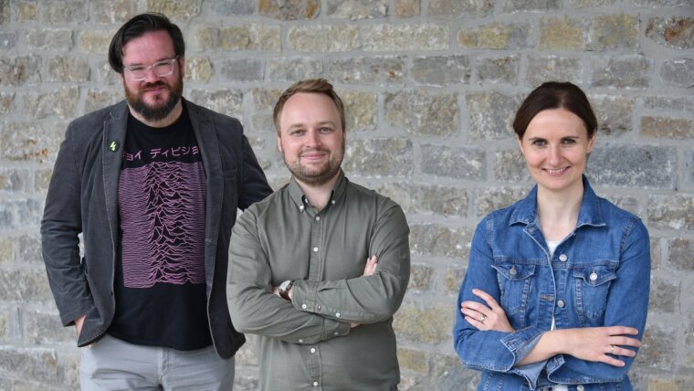 From left to right: Johannes Kretzschmar, David Zakoth, and Sabine Best