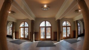 Entrance hall of the Faculty of Physics and Astronomy in Jena.