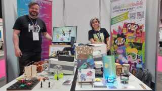 placeholder image — Quantum Education and Outreach booth presenting joint results of the Carl-Zeiss-Stiftung for Quantum Photonics and the Thuringian Innovation Center InQuoSens.