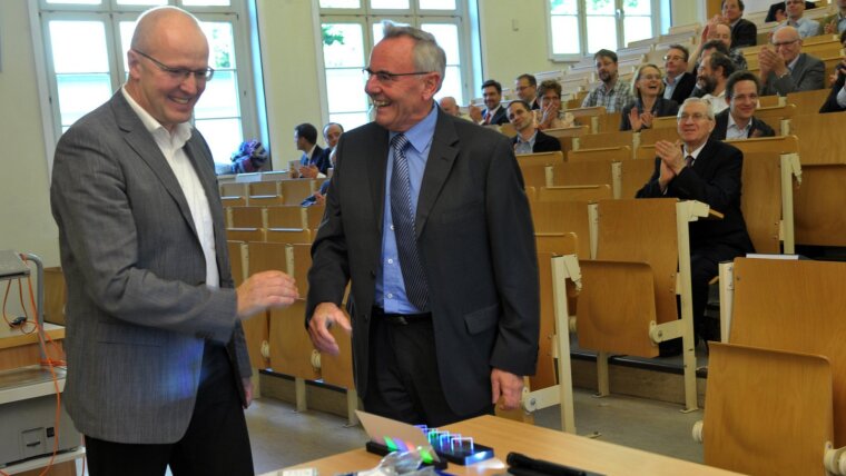 Farewell ceremony to Prof. em. Falk Lederer.