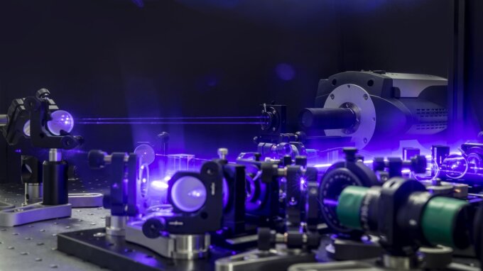 Laboratory setup for quantum imaging.